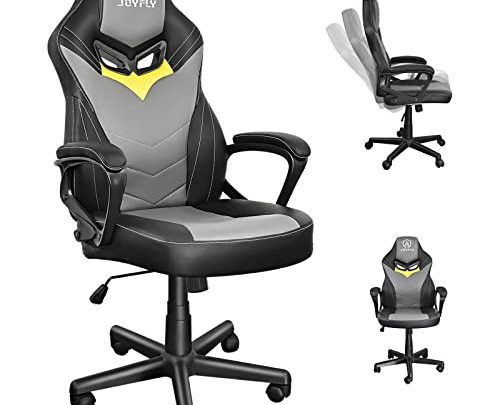 Gaming Chair, JOYFLY Gaming Chair Gamer Chair for Adults Teens Racing Style Ergonomic PC Chair with Lumbar Support（Black-Grey）