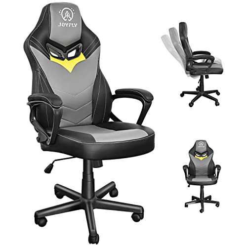 Gaming Chair, JOYFLY Gaming Chair Gamer Chair for Adults Teens Racing Style Ergonomic PC Chair with Lumbar Support(Black-Grey)