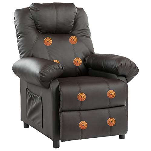 KCREAM PU Leather Recliner Chair Ergonomic Lounge Chair Backrest & Footrest Adjustable Single Recliner Gaming Recliner with Thick Seat Cushion…
