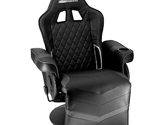 Turismo Racing Stanza Gaming Recliner – Ultimate Reclining Chair for Playstation 5 and Xbox Gaming – Black