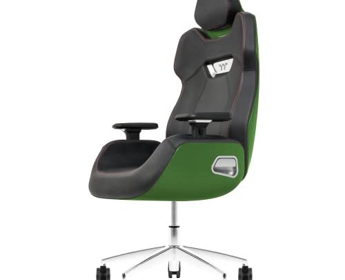 Thermaltake Argent E700 Real Leather Gaming Chair (Racing Green) Design by Studio F∙A∙Porsche, GGC-ARG-BGLFDL-01