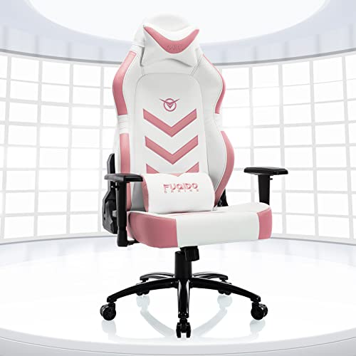 Big and Tall Pink Gaming Chair 350lbs-Racing Style Computer Gamer Chair, High Back Ergonomic PC Office Chair with Wide Seat,…