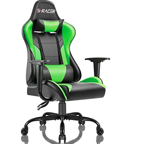 Homall Gaming Office Chair Computer Chair High Back Racing Desk Chair PU Leather Adjustable Seat Height Swivel Chair Ergonomic Executive…