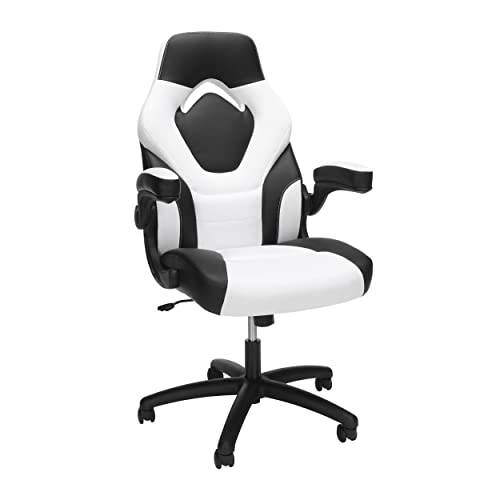 OFM Racing Style Gaming Chair, High Back, White