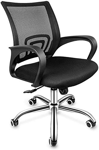 YSSOA Task Ergonomic Mesh Computer Wheels and Arms and Lumbar Support Adjustable Height Study Chair for Students Teens Men Women…