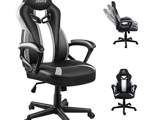 Gamer Chair, JOYFLY Gamer Chair for Adults, Gaming Chair Ergonomic PC Chair with Lumbar Support (Black)
