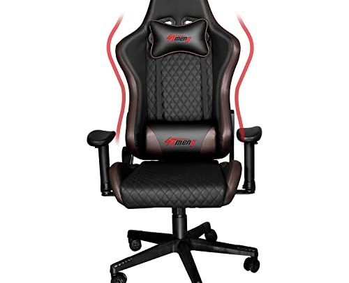 MUZII Gaming Chair Adjustable Height Racing Video Game Chairs High Back Computer Chair with Headrest and Lumbar Support Ergonomic Swivel…