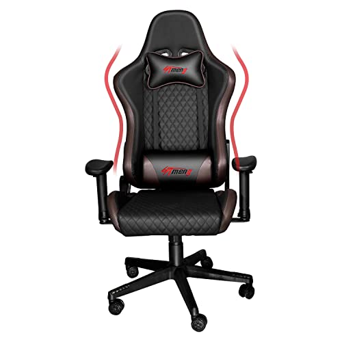 MUZII Gaming Chair Adjustable Height Racing Video Game Chairs High Back Computer Chair with Headrest and Lumbar Support Ergonomic Swivel…