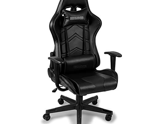 Ergoseat Gaming Chair PU Leather Executive Ergonomic Office Chair Rolling Racing PC Desk Chair Backrest and Seat Height Adjustment Recliner…