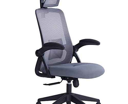 Captain by REALM OF THRONES – Ergonomic Desk Chair, Office Computer Chair with Height Adjustable Headrest, Flip-up Armrests & Adjustable…