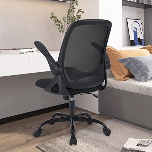 Sytas Office Chair Ergonomic Desk Chair Rolling Swivel Mesh Computer Task Chair with Flip-up Arms and Adjustable Height,for Adults and…