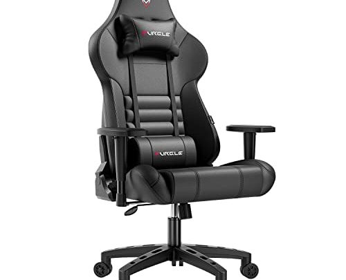 Gaming Chair – Furgle Computer Chair – Racing Style High-Back Office Chair – PU Leather Ergonomic Video Game Chairs for…