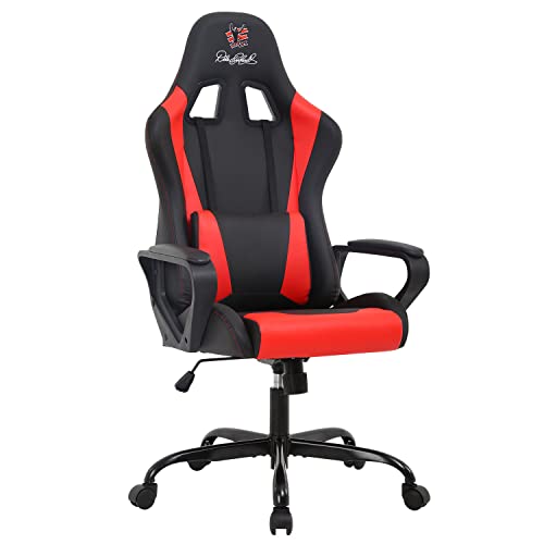 Gaming Chair High Back Office Chair Racing Computer Chair Task PU Desk Chair Ergonomic Swivel Rolling Chair with Lumbar Support…