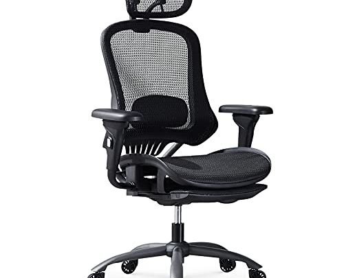 YANXUAN Ergonomic Office Chair – Rolling Desk Chair with 3D Adjustable Armrest, 3D Lumbar Support，Adjustable Headrest and Premium Caster Wheels…