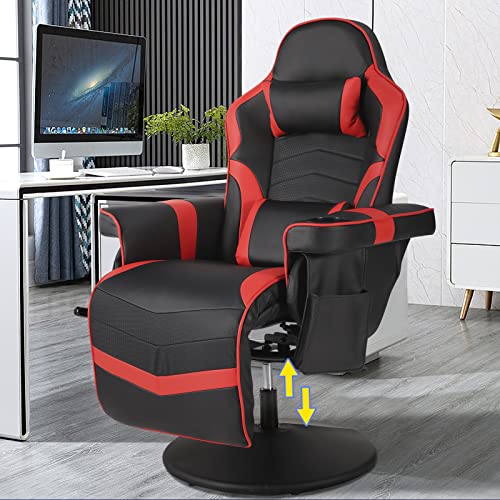 LVUYOYO Massage Gaming Chair Reclining Video Game Chair Ergonomic Office Chair Height Adjustable Gamer Chair with Headrest and Lumbar Support…