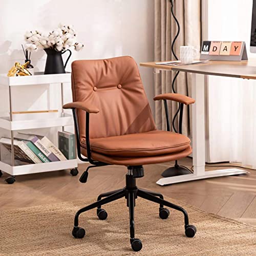 Office Chair Ergonomic Desk Chair Computer Chair PU Leather Home Office Chair with Lumbar Support Armrest Executive Rolling Swivel Adjustable…