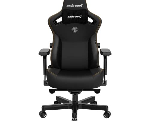 AndaSeat 2022 New Kaiser 3 Series Large Premium Gaming Chair Black 19.6″ Seat Depth