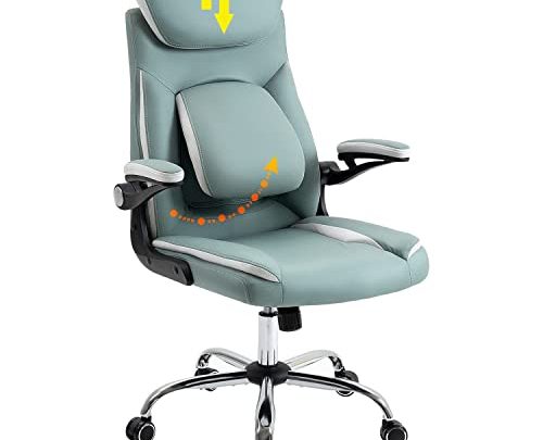 YAMASORO Ergonomic Executive Office Chair High Back Computer Desk Chairs with Wheels and Flip-up Arms, Adjustable Headrest, Tilt and Lumbar…