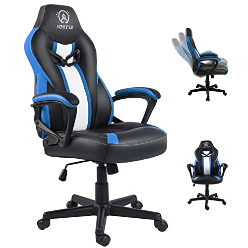 Gaming Chair, JOYFLY Gaming Chairs Game Chair Ergonomic PC Chair for Adults Teens with Lumbar Support(Black-Blue)