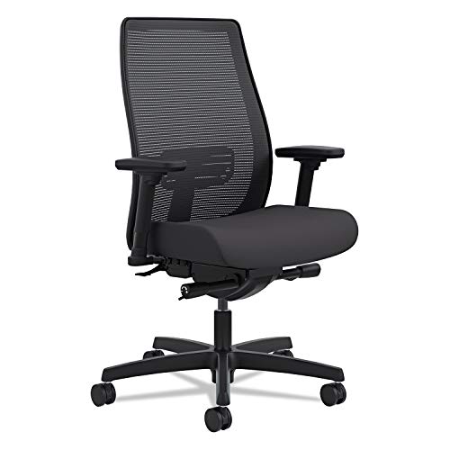 HON Endorse Mid-Back Task Chair – Mesh Back Computer Chair for Office Desk, Black (HLWM)