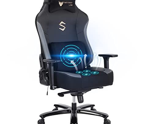 Gaming Chair FANTASYLAB Big and Tall Gaming Chair Breathable Copmputer Game Chair with 4 USB Cooling Fans Air-Cooling System 3D…