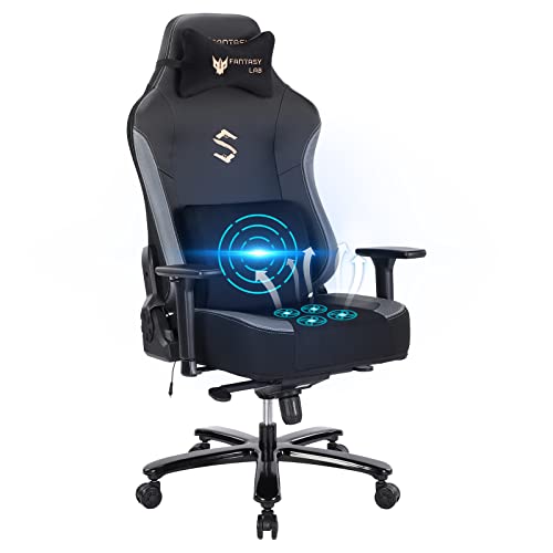 Gaming Chair FANTASYLAB Big and Tall Gaming Chair Breathable Copmputer Game Chair with 4 USB Cooling Fans Air-Cooling System 3D…