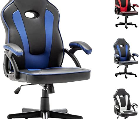 DualThunder Gaming Office Chairs, Ergonomic Office Gaming Chair Cheap, Home Office Desk Chairs with Wheels, Gaming Chairs for Adults Teens,…