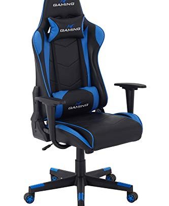 Brage Living Swivel Gaming Chair Ergonomic High-Back Racing Style PU Leather Office Chair with Headrest and Lumbar Support and Adjustable…