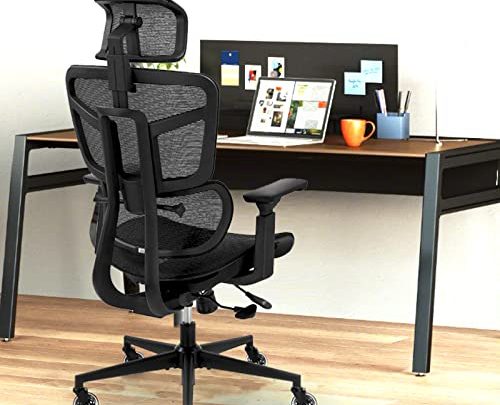 Ergonomic Office Chairs, Mesh Desk Chair with 3D Headrest, 5-Year Warranty Executive Chair with 8D Armrest, High Back Computer Chair,…