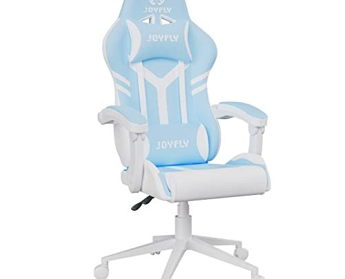 Kawaii Gaming Chair for Girls, JOYFLY Kawaii Computer Gamer Chair for Teens Adults Ergonomic PC Chair with High Back, Headrest,…