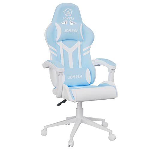 Kawaii Gaming Chair for Girls, JOYFLY Kawaii Computer Gamer Chair for Teens Adults Ergonomic PC Chair with High Back, Headrest,…