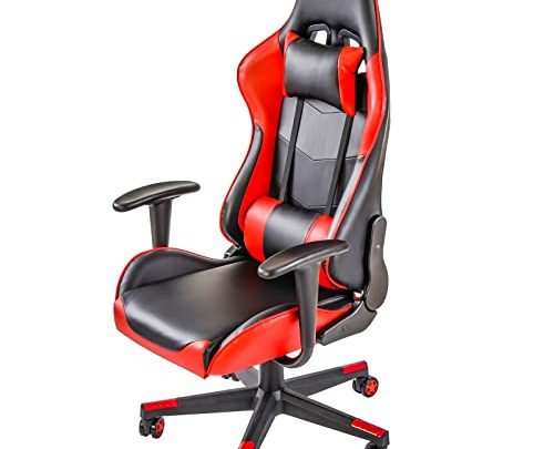 DlandHome Ergonomic Gaming Chair Office Chair Reclining Computer Chair with Headrest and Lumbar Support, Adjustable Height Swivel Task Chair Support…