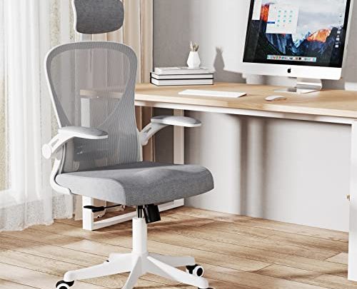 H HOH-Tech Ergonomic Office Chair, Home Office Desk Chairs – Rolling Office Chair with Adjustable Headrest and Lumbar Support with…
