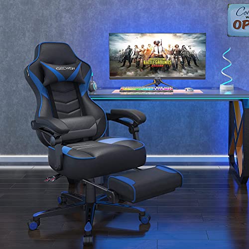 Computer Gaming Chair Executive Ergonomic Racing Office Chair with Padding Armrests PU Leather Massage Design Gaming Desk Chair Swivel Adjustable…