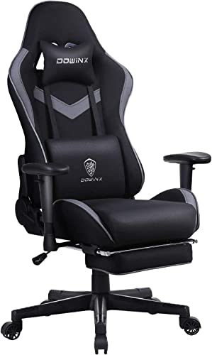 Gaming Chair Breathable Fabric Office Chair with Pocket Spring Cushion and Massage Lumbar Support, High Back Ergonomic Computer Chair Adjustable…