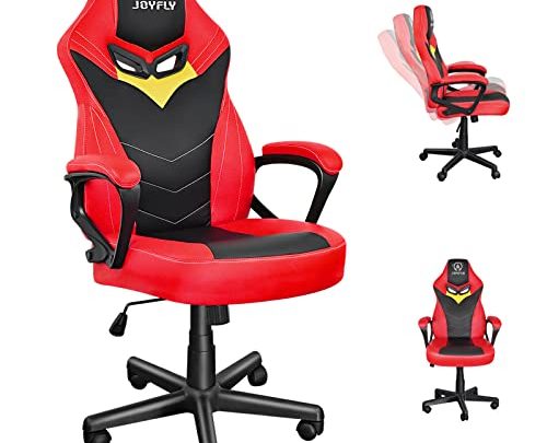 Gamer Chair,JOYFLY Gamer Chair Silla Gamer, Gaming Chairs for Teens Ergonomic PC Chair with Lumbar Support (RED