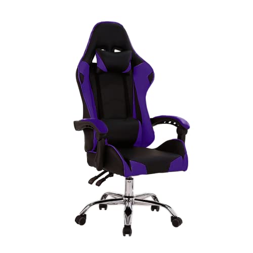 Turismo Racing TurismoDX Purple Gaming Chair, PC Computer Chair with High Back, Adjustable Headrest