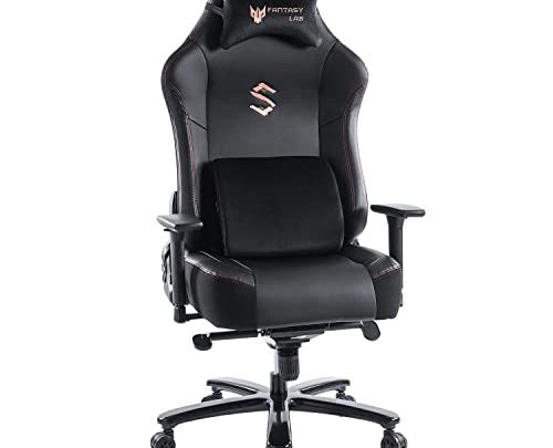 Big and Tall Gaming Chair FANTASYLAB Gaming Chair with Massage Memory Foam Gamer Chair for Adults Racing Computer Game Chair…
