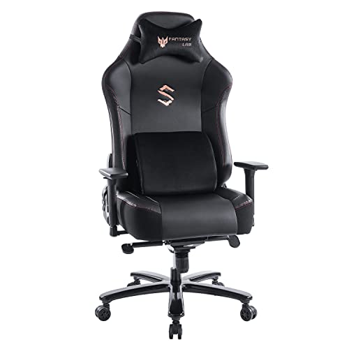 Big and Tall Gaming Chair FANTASYLAB Gaming Chair with Massage Memory Foam Gamer Chair for Adults Racing Computer Game Chair…