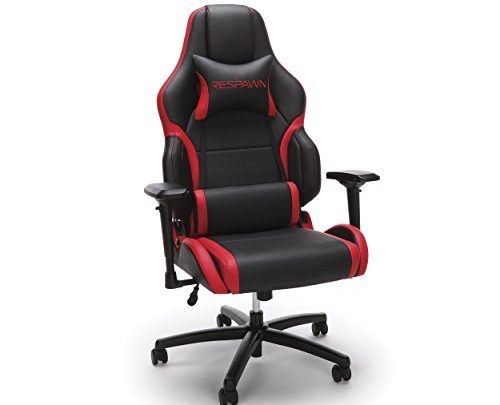 RESPAWN RSP-400 Big and Tall Racing Style Gaming Chair, Red
