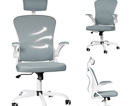 Executive Office Chair, Dvenger Chair Ergonomic Office Chair High Back Support Mesh Office Chair Home Office Desk Chairs with Wheels,…