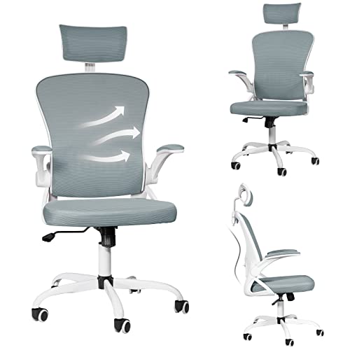 Executive Office Chair, Dvenger Chair Ergonomic Office Chair High Back Support Mesh Office Chair Home Office Desk Chairs with Wheels,…