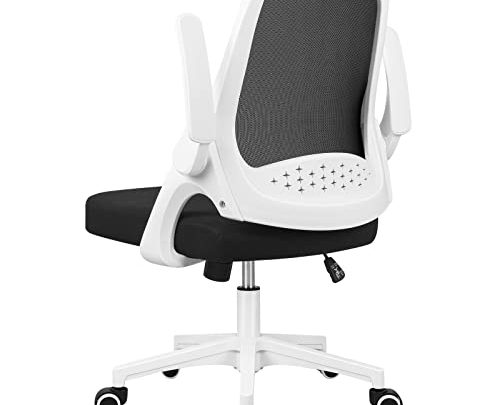Furniwell Office Chair Ergonomic Desk Chair Breathable Mesh Computer Chair, Comfort Swivel Task Chair Home Office Chair with Flip-up Armrests…