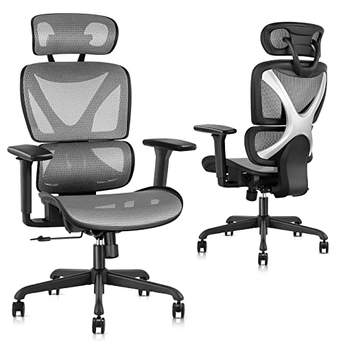 GABRYLLY Office Chair, Large Ergonomic Desk Chairs, High Back Computer Chair with Lumbar Support, 3D Armrest, Breathable Mesh, Adjustable Headrest,…