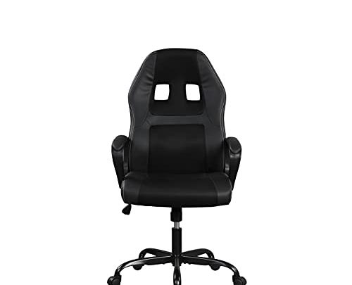 Lifestyle Solutions Provence Gaming Chair, Standard, Black