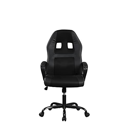 Lifestyle Solutions Provence Gaming Chair, Standard, Black