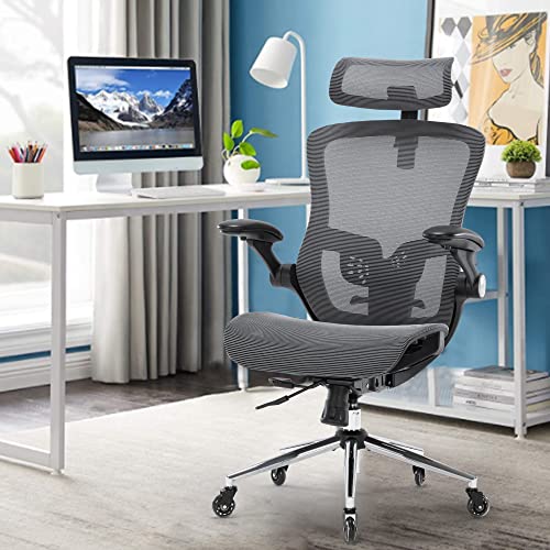 2022 Newest Ergonomic Office Chair with 5-Year Warranty, Ergonomic Office Chair with 90°-135° Adjustable Backrest, Computer Desk Chair with 2D…