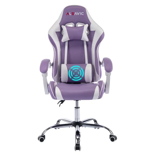ALEAVIC Gaming Chair,Gamer Chair High Back Ergonomic Adjustable,Racing Style PU Leather Gaming Chair for Adults,Computer Gaming Chair with Headrest and…
