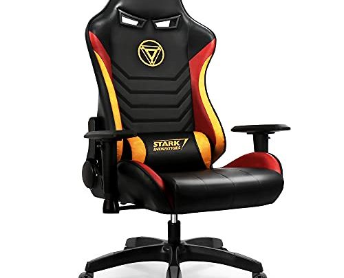 Marvel Avengers Gaming Chair Desk Office Computer Racing Chairs -Adults Gamer Ergonomic Game Reclining High Back Support Racer Leather (Iron…