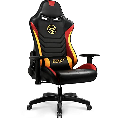 Marvel Avengers Gaming Chair Desk Office Computer Racing Chairs -Adults Gamer Ergonomic Game Reclining High Back Support Racer Leather (Iron…